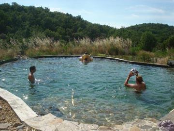 Bassin écologique à la Garde Freinet, dans les Maures (Var)