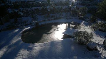 Que se passe t-il pour le bassin naturel en hiver ?