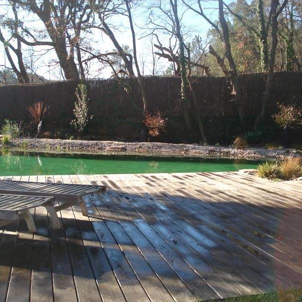 Bassins naturels en hiver à Grimaud